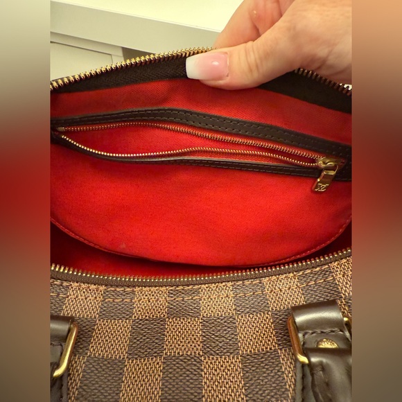 LV Speedy 30 Bandouliere Damier Ebene Shoulder Bag Brown. - Picture 6 of 16